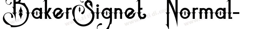 BakerSignet Normal字体转换